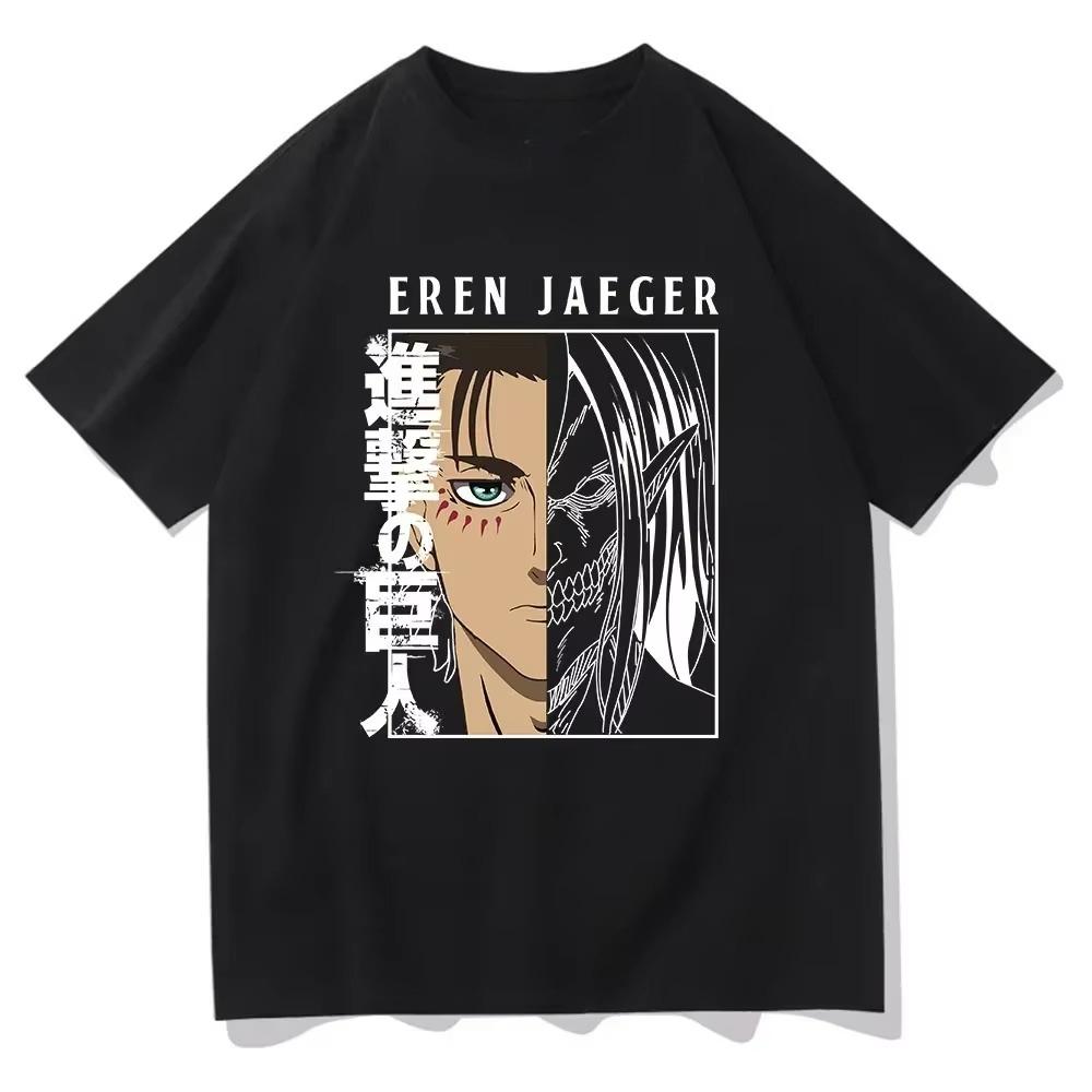 Attack on Titan Anime Oversize T-shirt Men Women Short Sleeve Casual Tee Cotton Unisex Streetwear Cosplay Harajuku Tops Y2k