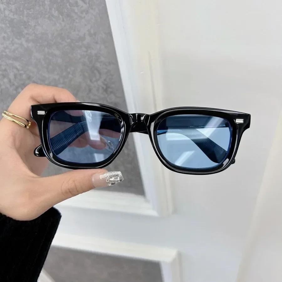 Brand Designer Sunglasses Men Women Vintage Travel Shades Classic Sun Glasses Male Fashion Plain Rectangle