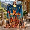 Galatasaray Custom Name Flannel Blanket Personalized Soft Warm Plush Throw Blanket Customized Gift for Family Friends