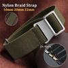 Nylon Braided Watch Band Elastic Nylon Strap French Troops Parachute Bag Universal Wristbelt Men Women Sport Bracelet 18 20 22mm