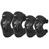 Motorcycle Knee Elbow Pads Set 4pcs Cycling Protective Gear Safety Armor Riders Adults Black M L