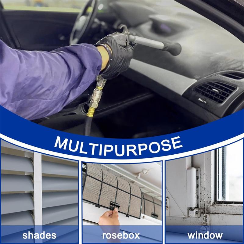 Air Blow Car Wash Gun Efficient Dry Cleaning Gun High Pressure Tornado Dust Blowing Gun Professional Car Interior Cleaning Tools