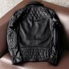 Men Genuine Leather Motorcycle Jacket with Built In Armor Pockets Trendy Biker Outfit
