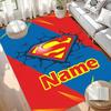 Custom Name Personalized Superman Print Carpet, Versatile Home Decor Rug, for Playroom, Apartment, Balcony, Entryway, Hallway Gift