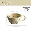 Ins Korean Style Ceramic Mugs Coffee Cups Hand Pinched Irregular Flower Milk Tea Cup Oatmeal Breakfast Mug Drinkware Kitchen