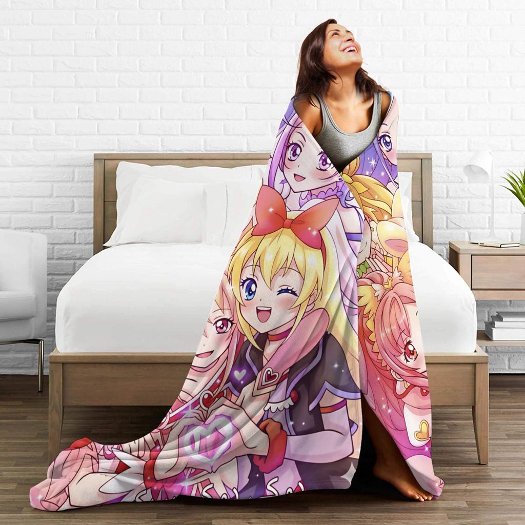 Pretty Cure Blankets Quality Warm Soft Throw Blanket Winter Airplane Travel Bedroom Graphic Bedspread