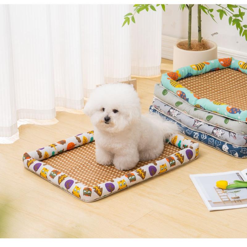 Free Pillow Pet Bed Cat Cool Summer Bed Waterproof Dog Sleeping Bed Ice Pet Mat Washable Bed For Dog
