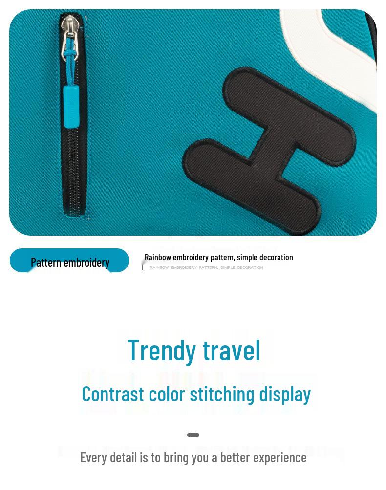 2025 Student Backpack: Grades 3-9, Dual Shoulder, Unisex, Decompression Design for Primary & Middle School