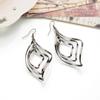 Korean Style Gold Leaf Curve Earrings - Sweet Dangle Studs