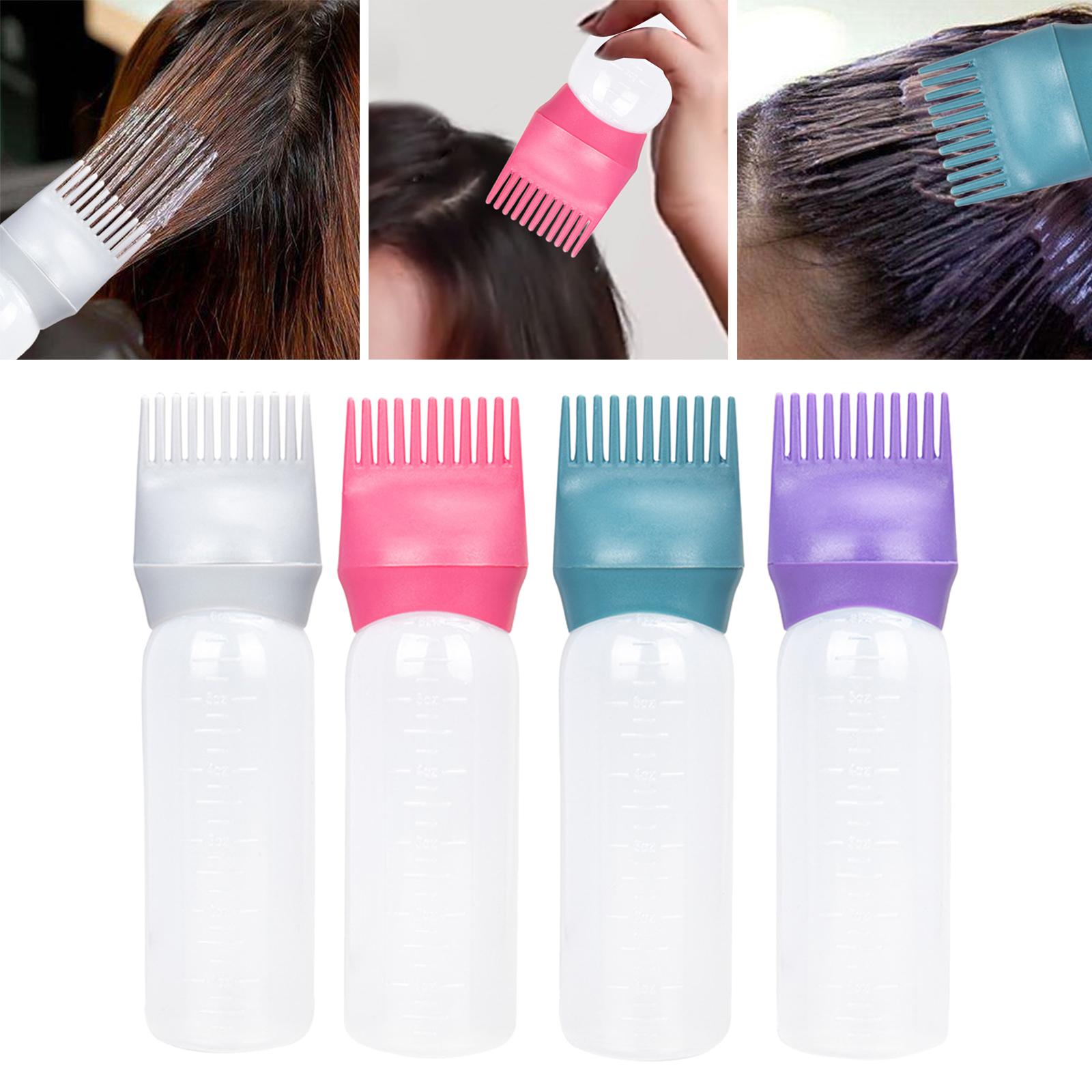 

120ml Root Comb Applicator Bottle Perming Hairdressing Tool Empty for Home зелёный