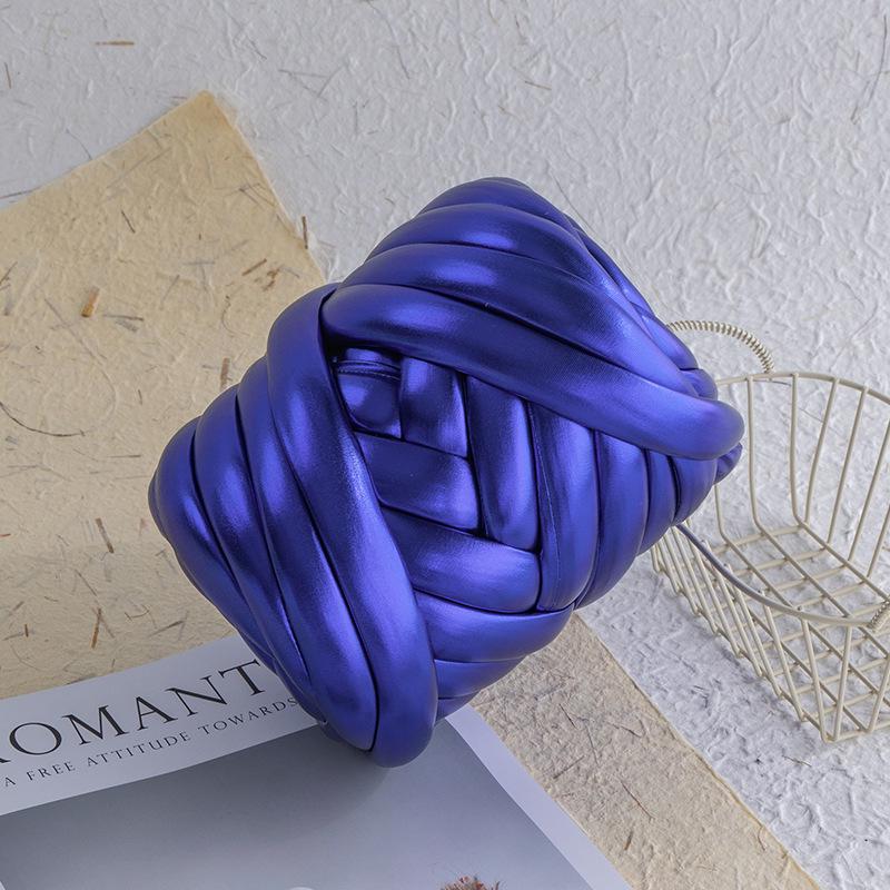 Metallic Textured Super Thick Icelandic Wool Yarn, 2cm Core-Filled Cotton Hand-Knitting Yarn for DIY Bags