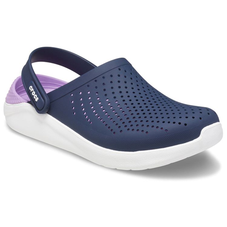 Crocs LiteRide EVA Round Toe Slip-On Clogs Unisex Footwear Blue Purple 204592-4SP