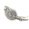 Silver Ring 'Infini' Silvery White (rhodium) - 18x8 Mm