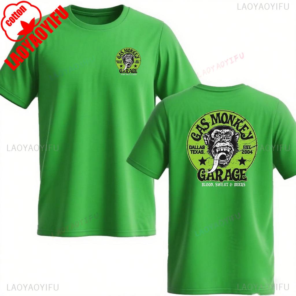 Trending Gas Monkeys Garage Print Shortsleev Hot Sale Vintage Fashion Unisex T Shirt Unique Classic Streetwear Harajuku Cotton Top