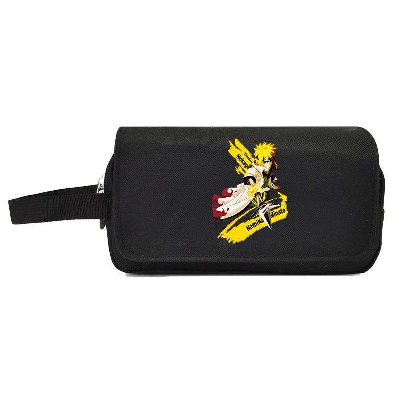 Naruto Anime Ninja Pencil Case for Junior High Students - Large Capacity Cartoon Stationery Box Large Capacity