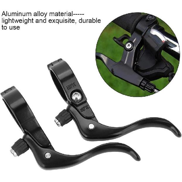 Keenso 1 Pair 31.8mm Brake Levers, Universal Lightweight Aluminum Alloy Road Brake Lever Set
