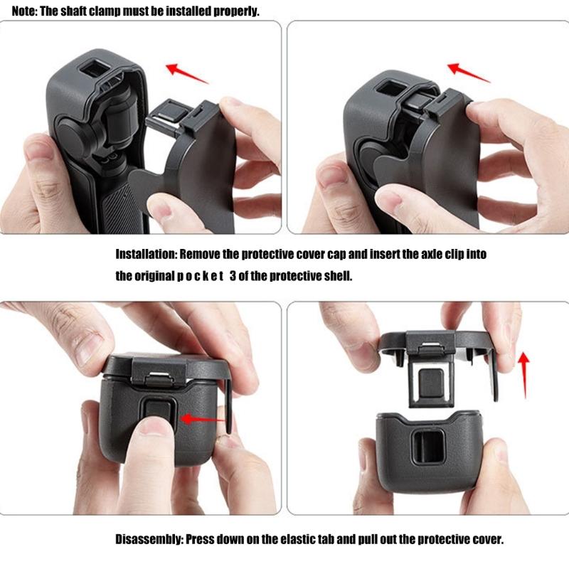 Durability Camera Cover With Impact Resistance Compactly Portable Structure for Pocket 3 Camera Protective Case Shell