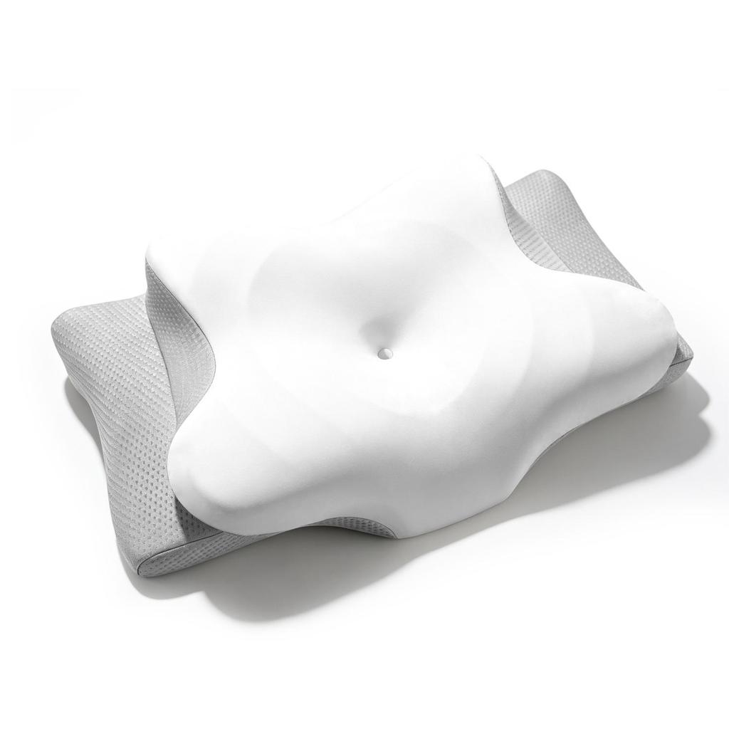 Butterfly-Shaped Memory Foam Pillow for Cervical Spine Support and Hotel Sleep Comfort