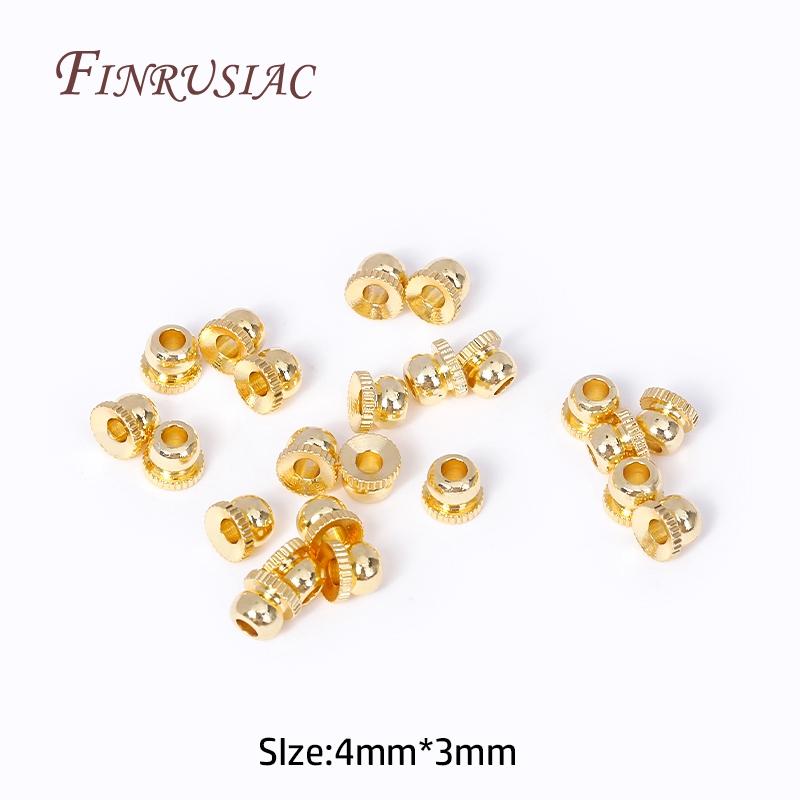 

18K Gold Plated Bead Caps Spacer Beads, Separators For beads DIY Jewelry Making Supplies, Bulk Bracelet Necklace Beads Wholesale 50 Pieces