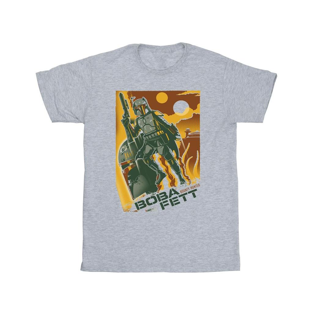STAR WARS Boys Boba Fett Collage T-Shirt