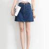 Sexy Frauen Denim Mini Rock Mode Sommer Hohe Taille Koreanische Schwarz Rock Blau Paket Hüfte Jeans Harajuku Plus Größe Baumwolle
