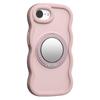 For iPhone 16e Case Magnetic Case Wave Edge TPU+Acrylic Phone Cover with Mirror Kickstand