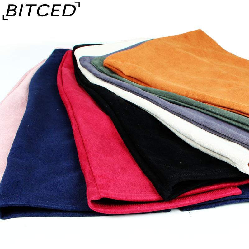 BITCED Women's Fashion Casual Solid Color Print Summer Spring Skirt