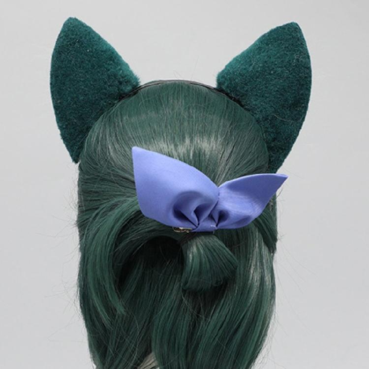 Animal Cosplay Costumes Cats Ears Foxes Tail Plush Fuzzy Animal Ears Hairhoop Foxes Tail Halloween Dress Up Party Props