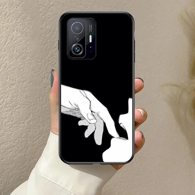 Anime Aesthetic Black Funda For POCO F5 F3 M5s C40 F4 GT X3 X4 X5 Pro Case For Xiaomi 12 13 Lite 11T 12T Pro 12X