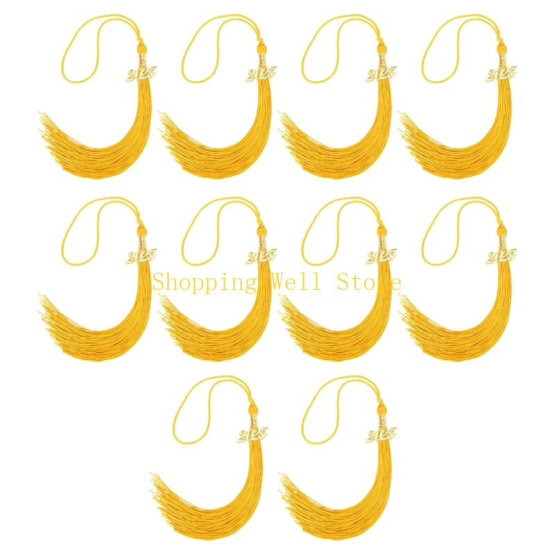 KX4B 10Pcs Class of 2025 Graduation Hat Tassels Graduation Hat Tassels For Graduates