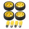 Tire Wheels And Electric Drive System For Your Next Smart Robotic Project Featuring Four High Torque Dc Gear Systems
