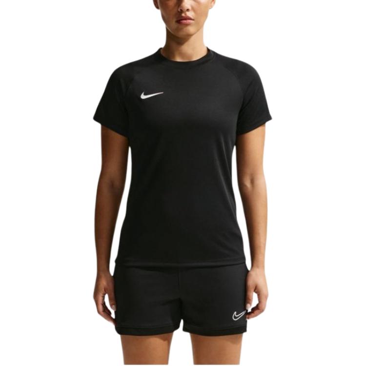 Nike Dri-Fit Round Neck Solid Color Logo Short Sleeve T-Shirt Women tops HV8178-010