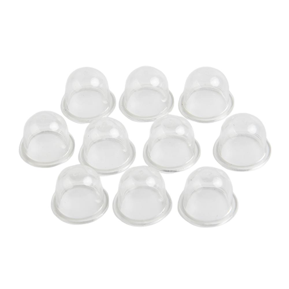 10pcs Fuel Primer Bulb For Hedge Strimmers Trimmer Chainsaws Petrol Plastic Primer Supply Transparent For Trimmers Brushcutters