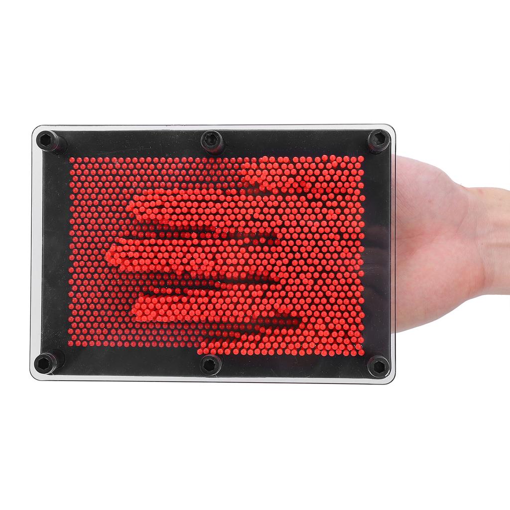 Pinart 3D Games Kids Toy Pin Art Children Educational Toy Desktop Decoration ModelRed M