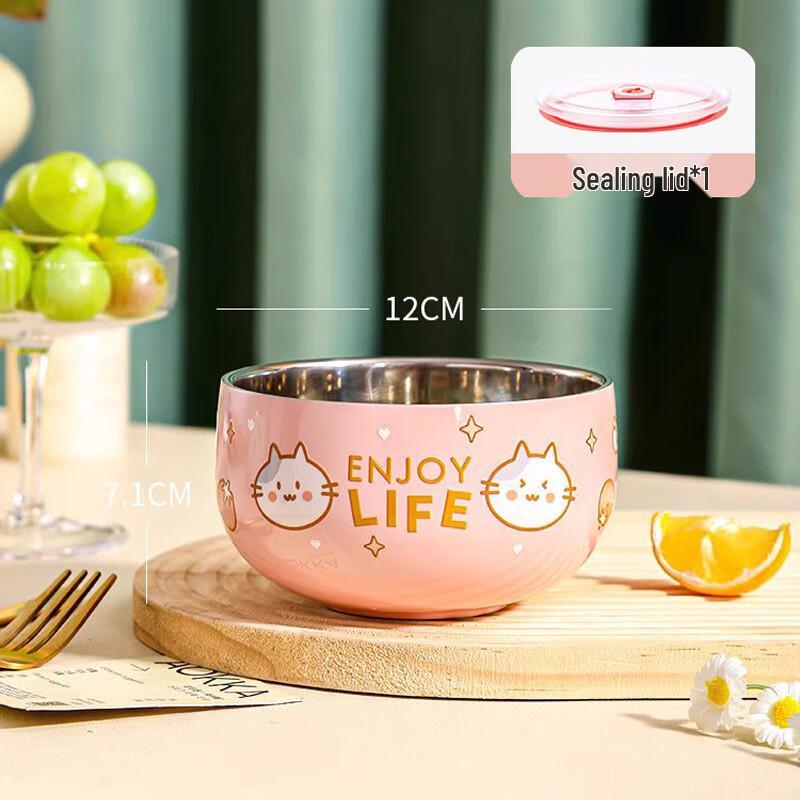 ZISIZ Food Grade 316 Stainless Steel Baby Feeding Bowl