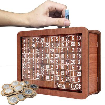 Cash Box With Counter Wooden Counter Piggy Bank Saveing Kids Adults Cash Box Save Money Cashier Drawer Organizing Crafts Home