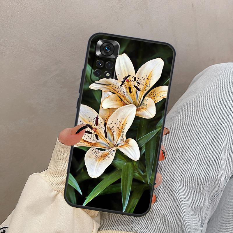 Lily Flowers For Xiaomi Redmi Note 13 10 12 11 14 15 Pro Plus Case Cover For Redmi 15 13C 12C 14C 10C 15C