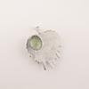 Green Amethyst Gemstone 925 Sterling Silver Jewelry Handmade Bee Pendant 1.49" CP-28-15