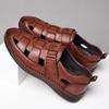 Sandale pentru Bărbați 39-48 Pantofi Piele Naturală Anti-alunecare Respirabile Golite Sport în Aer Liber Pantofi de Plajă Sandale Casual