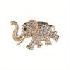 Luxury Crystal Elephant Brooches For Women Men Vintage Animal Rhinestone Buckle Fashion Suit Clothes Badges Jewelry