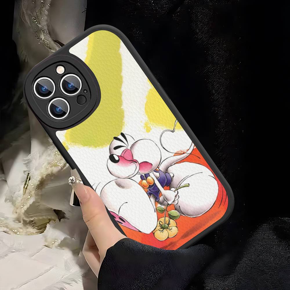Anime Cartoon D-DiddlS Phone Case For IPhone 16 15 14 11 12 13 Pro Max Plus Back Leather Shell
