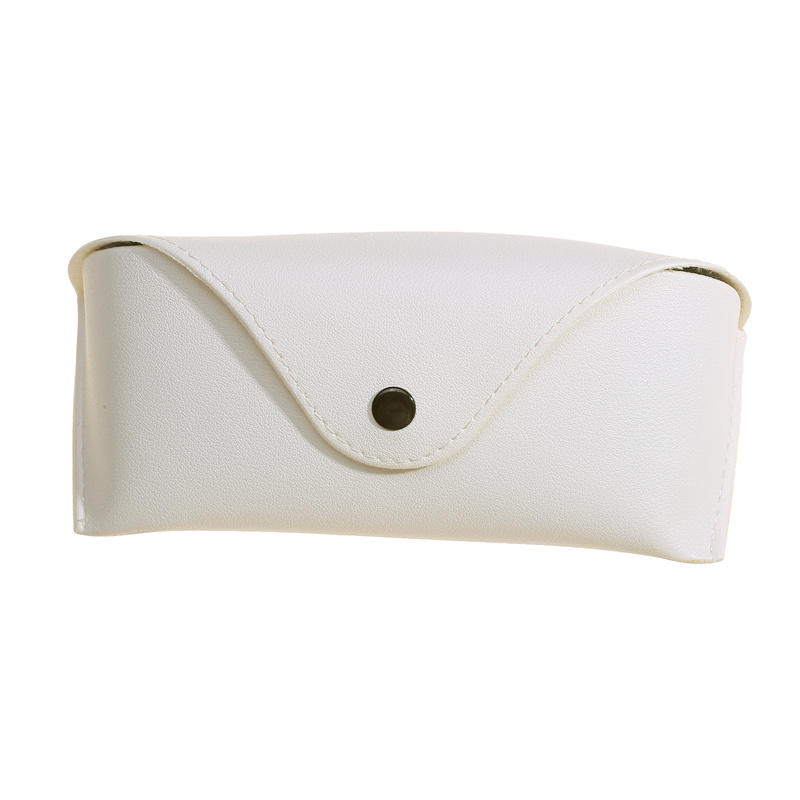 Estuche de Cuero de Color Sólido para Gafas de Sol, Gafas para la Miopía, Cajas de Almacenamiento, Estuche para Gafas Moderno Resistente a la Presión