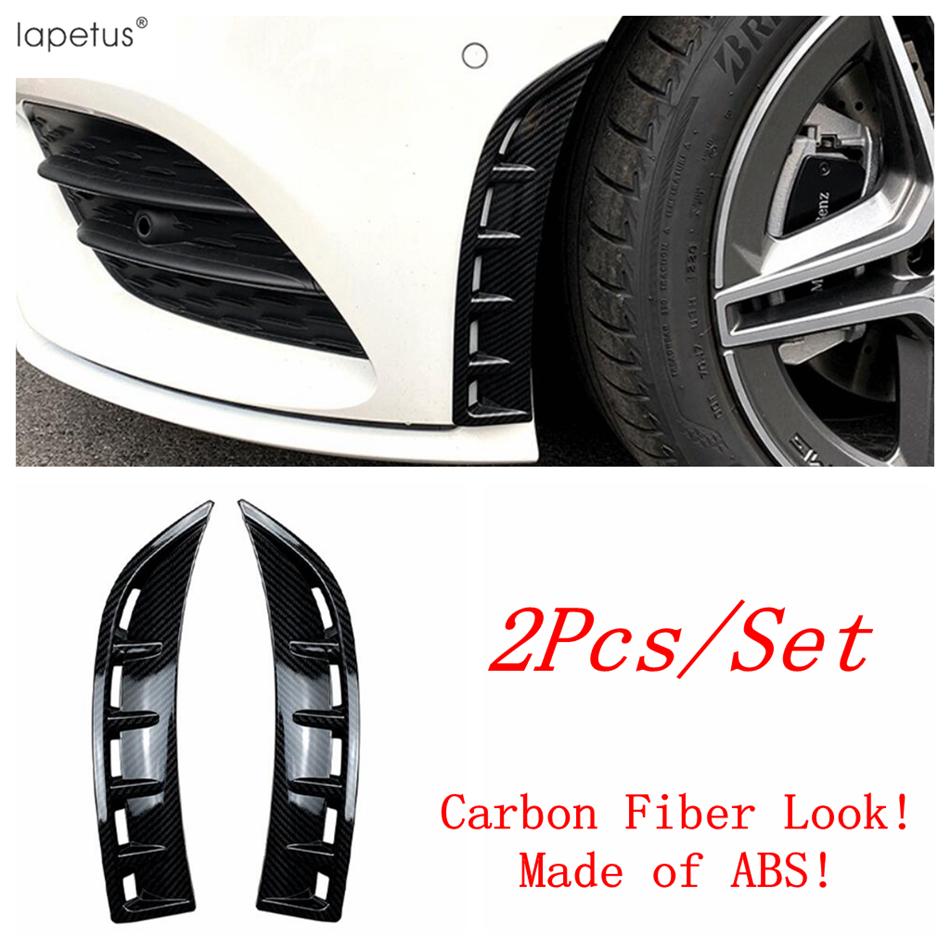 

Black Car Front Bumper Air Inlet Vent Panel Protection Cover Trim For Mercedes-Benz CLA 200 C118 W118 - Accessories Carbon Fiber Look