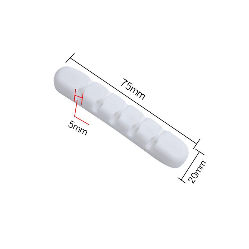 Organizer magnetic autoadeziv din silicon de culoare solidă pentru cabluri Suport pentru cabluri Cleme flexibile din silicon pentru birou Organizator pentru cablul mouse-ului