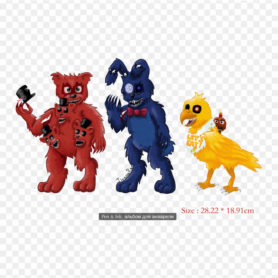 Five Nights At Freddy's 4 Fredbear's Family Diner Bügelbilder zum Aufbügeln für Kleidung, T-Shirts, Taschen, Wärmetransfer-Aufkleber, Aufnäher zum Aufbügeln