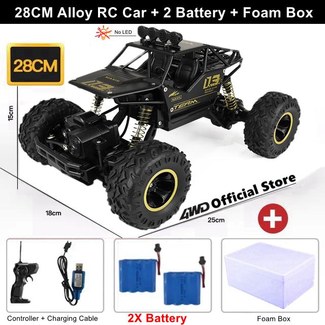Remote Control Off Road Rc Car Radio Climbing Super Alloy Truck Buggy 4x4 Rtr Vehicle Electric Toy For Children Kid Gift