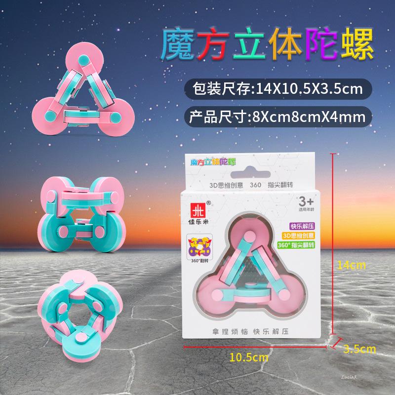 

Вращающийся на 360 градусов кубик Рубика, настольная игрушка для творчества, декомпрессионная переворачивающаяся головоломка, развивающая мышление розовый