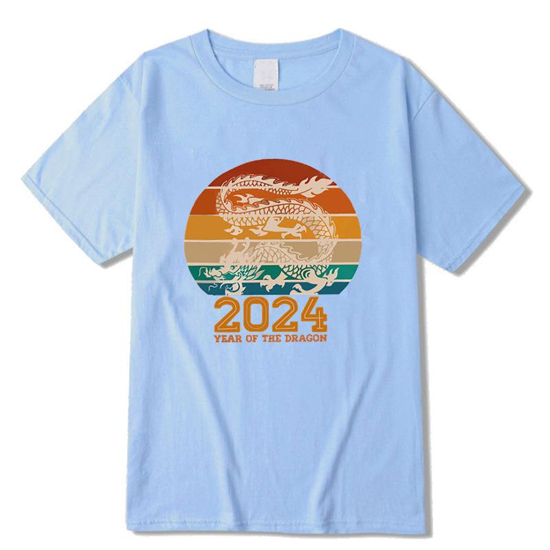 Свободные повседневные футболки с круглым вырезом и короткими рукавами с принтом — фото 9