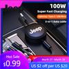 For Jeep 100W Fast Charging 3-in-1 Data Cable Car USB Charger Accessories For Jeep Grand Cherokee Wrangler JK Gladiator Compa