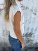 Women's Casual Summer Cotton Linen Short-Sleeve Button Pocket Shirt